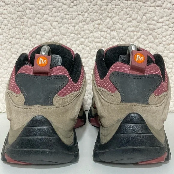 Merrell Womens Moab 2 Leather Upper Vibram Soles Low Hiking Trail Shoes SZ US 8 - Picture 4 of 13
